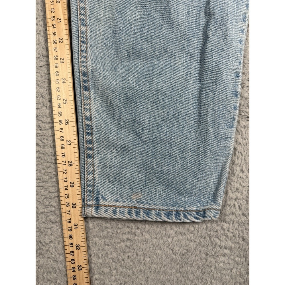 Vintage Levis 550 Relaxed Tapered Leg Denim Jeans Womens‎ 24 W M Blue Light Wash - Picture 8 of 11